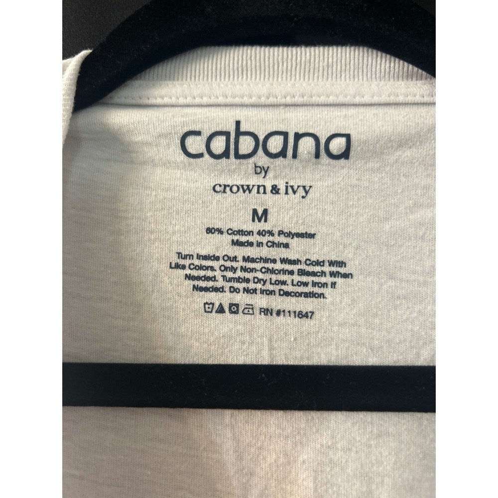 Cabana by Crown & Ivy Mario Kart Graphic Crop Top White Medium Yoshi Luigi - Picture 3 of 4